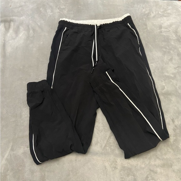 Athleta Brooklyn Jogger Pants Black White Colorblocked 4552 - Picture 5 of 12